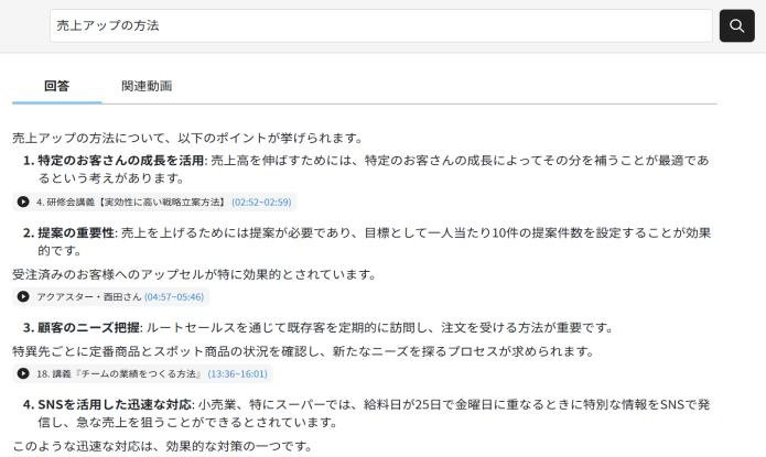 AI生成 質問投げかけと回答