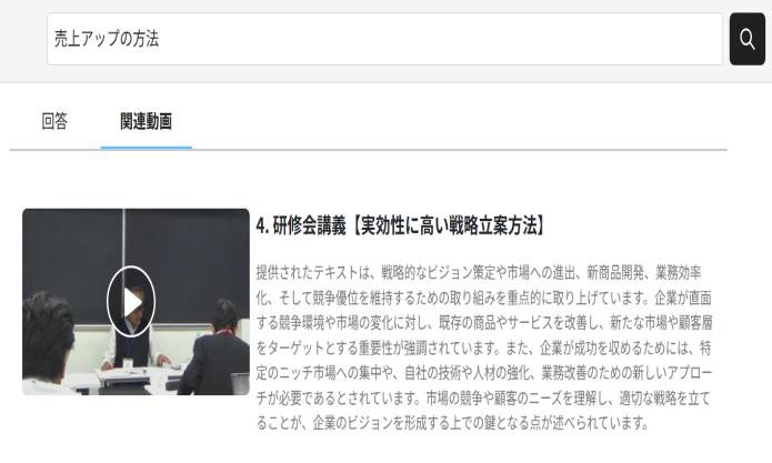 AI生成による関連動画の紹介