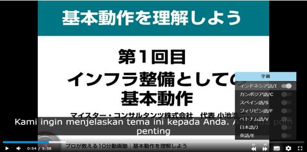 インドネシア語字幕
